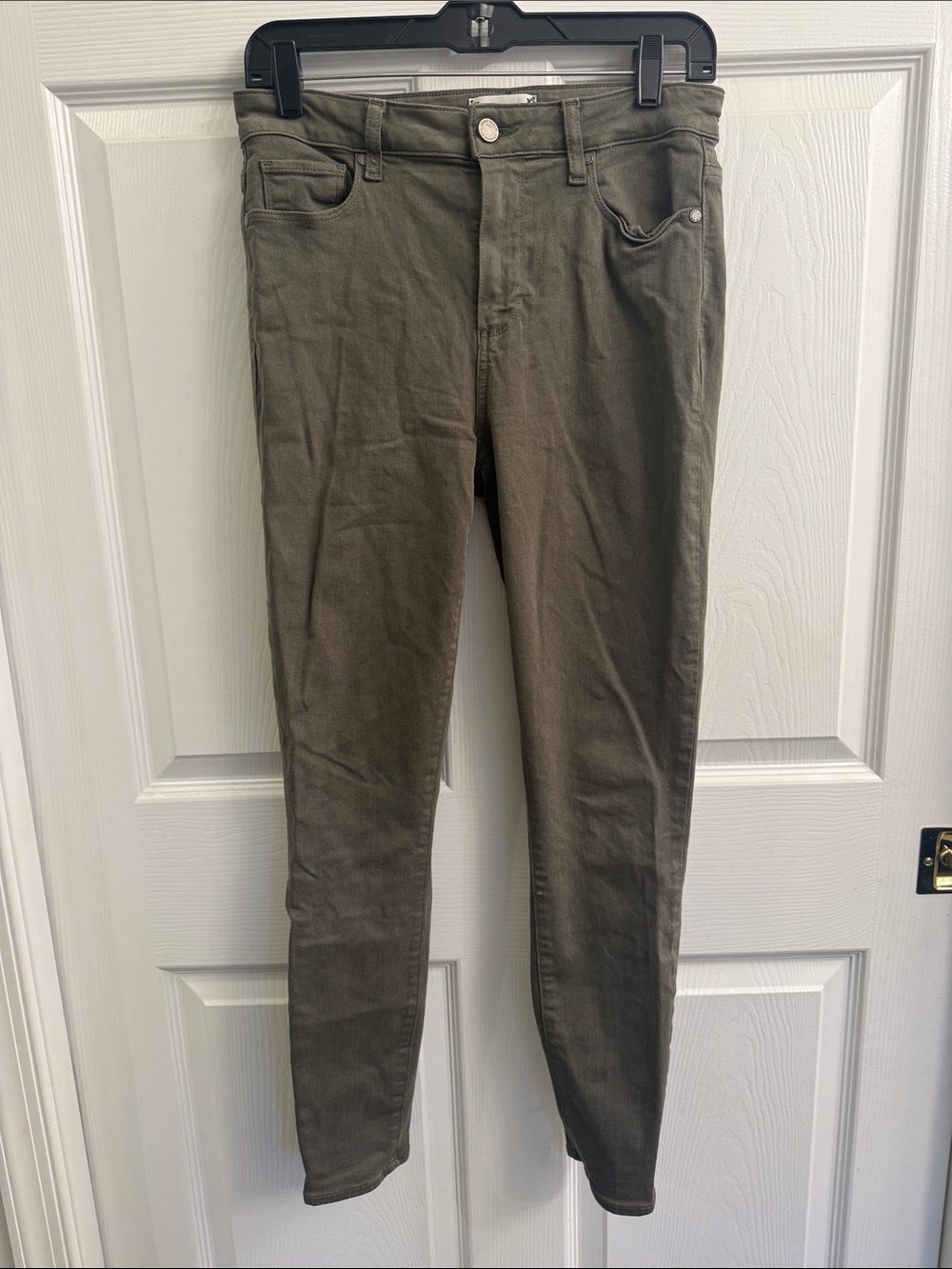 PAIGE Olive Skinny Jeans Hoxton Ankle